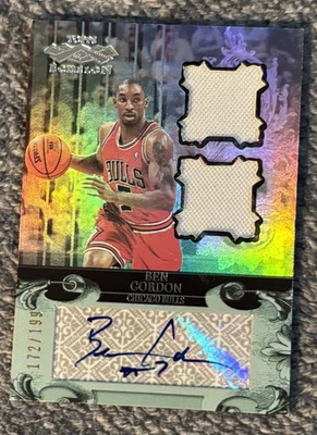 2007-08 Topps Echelon Auto Dual Relics /199 Ben Gordon #TEADR-BG Auto, Bulls - Image 1 of 2