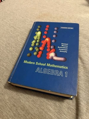 ANNOTATED TEACHER’S EDITION Modern School Mathematics Algebra 1  - By Dolciani - Image 1 of 4