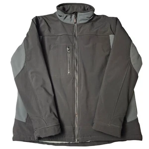RefrigiWear Men's XL Windproof Water-Resistant Insulated Softshell Jacket Black - Picture 1 of 12