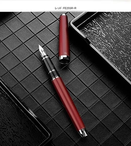 PILOT Fountain pen FE-25SR-R Size SB " ELABO " Red 14K brass Pearl paint DHL - Picture 1 of 11