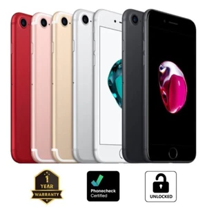 Apple iPhone 7 - 32GB | 128GB | 256GB - (Unlocked) (CDMA+GSM) Smartphone - Good - Picture 1 of 5