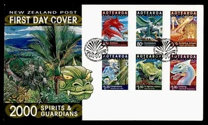 DR WHO 2000 NEW ZEALAND FDC SPIRIT/GUARDIAN CACHET COMBO $1.80 AETEAROA M35382 - Picture 1 of 2