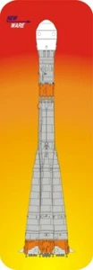 New Ware 1/144 NW148 1/144 R-7 Soyuz L T2K - Lunar Module LV resin kit - Picture 1 of 5