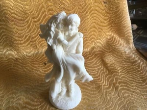Vintage Vivian C 1995 statuetta di sposa e sposo decorazione torta nuziale - Foto 1 di 7