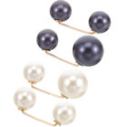 Stay Trendy with these 4Pcs Pearl Brooch Safety Pins