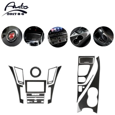 Полный комплект отделки салона из углеродного волокна 11 шт для Infiniti Q50 Q60 2014-2019 - Изображение 1 из 4