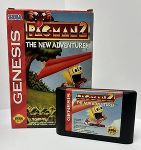 Pac-Man 2: The New Adventures (Sega Genesis) (Cardboard Box Variant) - Tested - Picture 1 of 11