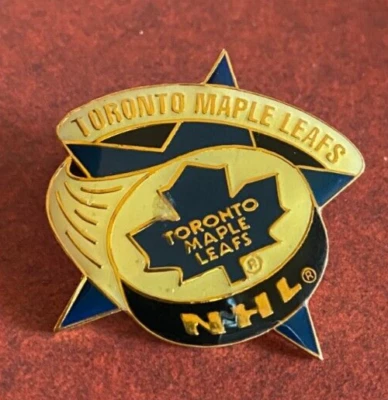 NHL Toronto Maple Leafs Enamel Lapel Pin Single Post Vintage  RARE - Image 1 of 2