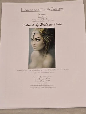 Heaven and Earth Designs HAED "Icarus" Cross Stitch Pattern - Image 1 of 4