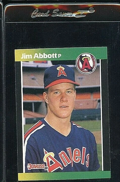 1989 DONRUSS BASEBALLS BEST #171 JIM ABBOTT ROOKIE RC CALIFORNIA ANGELS - Image 1 of 1
