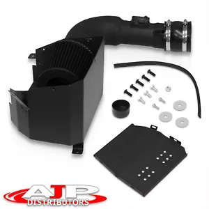 Black JDM Cold Air Intake CAI + Filter & Heat Shield For 13-20 Toyota 86 FRS BRZ - Picture 1 of 6