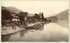 Suisse, Brienz Vintage albumen print. Tirage albuminé  12x22  Circa 1880 