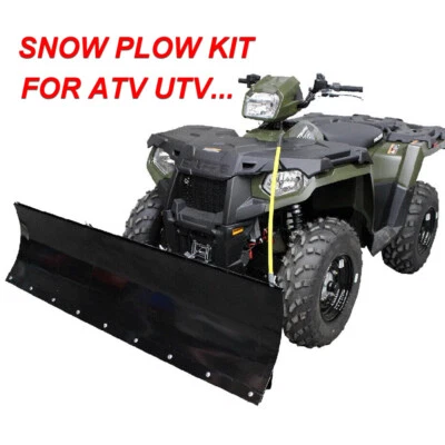 45 Inch Snow Plow Heavy Duty Universal Steel Blade Adjustable Kit for ATV UTV - Image 1 of 4
