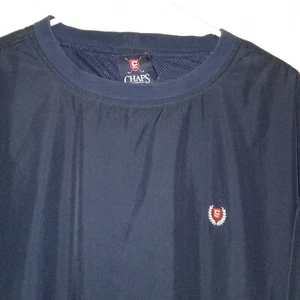Vintage Chaps Ralph Lauren Golf  Pullover Jacket Windbreaker XL Navy Dark Blue - Picture 1 of 8