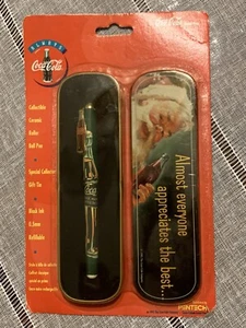 Coca Cola Collecatble Keramik Tintenroller und Dose Weihnachtsmann - Bild 1 von 2