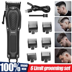 Kemei Professional Hair Clippers Cordless Barber Trimmer Beard Cutting Machine - Picture 1 of 11