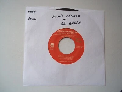 ANNIE LENNOX & AL GREEN Put A Little Love In Your Heart; 45 RPM 7" Record 1988 - Image 1 of 4
