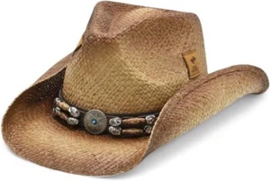 Peter Grimm Ltd Unisex Contraband Straw One Size, Brown Ii With Chinstrap  - Picture 1 of 6