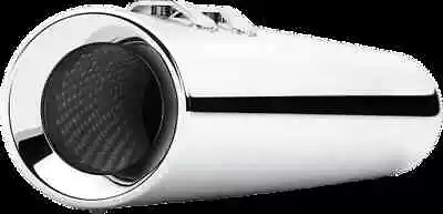 Cobra Chrome 4.5in Power Flo Slip On Muffler Harley Electra Glide 95-09 - Image 1 of 4