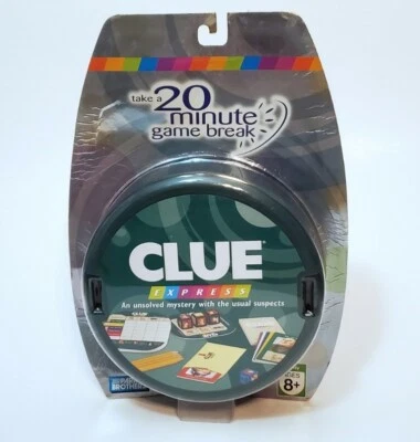 CLUE Express Mystery Detective Travel Family Game Parker Brothers Hasbro New - Image 1 of 2