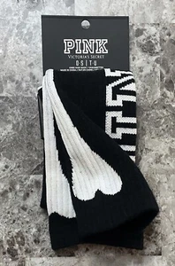VICTORIA'S SECRET PINK ONE SIZE SKELETON BONES HALLOWEEN RARE KNEE HIGH SOCKS - Picture 1 of 4