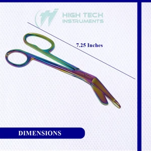 Medical Scissors Nurse EMT 7.25" Bandage Shears Paramedic One Large Finger Ring - Picture 1 of 4