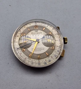 VINTAGE CHAONOGRAPH MOVEMENT & DIAL SPARES ONLY 34 MM. / U092 - Picture 1 of 3