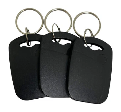 100 DoorKing®  DK Prox® Compatible Fobs -- Black Rectangle - Image 1 of 4