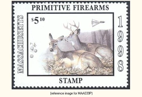 D2K Massachusetts Prim. Arms Stamp 1998 $5.10 - Image 1 of 1