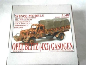 OPEL BLITZ (4x2) GASOGEN - Wespe Models Maßstab 1:48 - Resin Bausatz 48085 - Bild 1 von 1