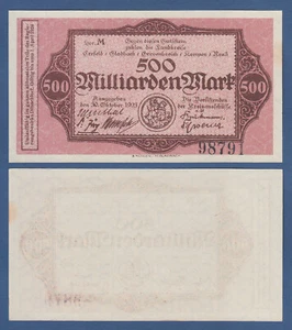 München GLADBACH Mönchengladbach 500 Milliarden Mark 1923 fast KSF Grevenbroich - Picture 1 of 1