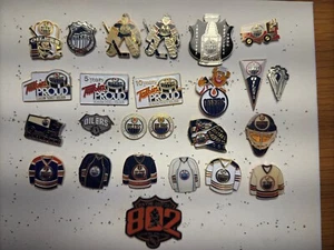 25 Edmonton Oilers NHL Ice Hockey Lapel Pin/backs; All Unique - Picture 1 of 8
