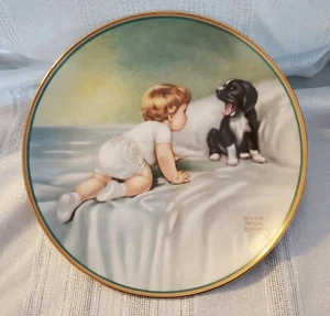 Who's Sleepy A Child's Best Friend Hamilton Colección Plato Caja Original Certificado de Autenticidad - Imagen 1 de 3