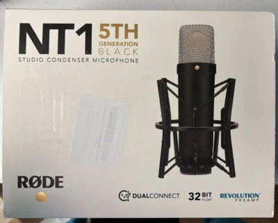 RODE NT1 5th Generation Large-diaphragm Studio Condenser Mic | Black - Image 1 of 4