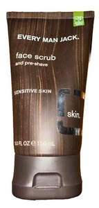 Every Man Jack Face Scrub and Pre-Shave Fragrance Free 5 fl oz Sensitive Skin - Picture 1 of 1
