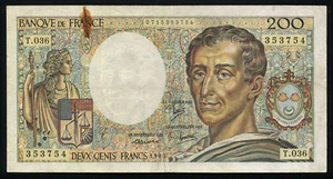 France - 200 Devx Cents Francs Banknote 1985 Banque de France P-155a (F) - Picture 1 of 2