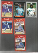 1987 BO JACKSON Rookie Donruss #35, 1986 BO JACKSON MEMPHIS CHICKS #28 + 2 Error