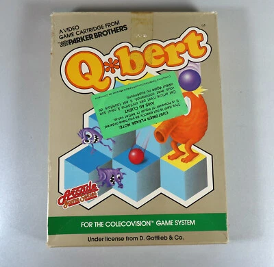 Colecovision Qbert (1983 Parker Brothers) - SEALED Unopened BOX - NIB - Image 1 of 4