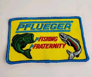 Parche bordado vintage de pesca Pflueger - Imagen 1 de 3