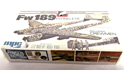 Rare New Sealed MPC 1/72 Vintage WW-2 Focke Wulf Fw 189 Flying Eye   #2-2112 - Image 1 of 4
