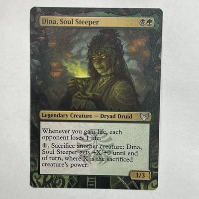 MTG Dina, Soul Steeper altered art hand painted Magic the Gathering Commander - Image 1 of 4