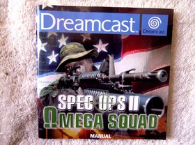 47586 Instruction Booklet - Spec Ops II Omega Squad - Sega Dreamcast (2001) 810-