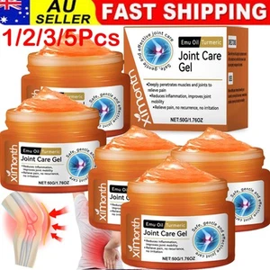 Emu Oil Turmeric Joint Therapy Gel Professional Soothing Pain Relief Massage 50g - Picture 1 of 16