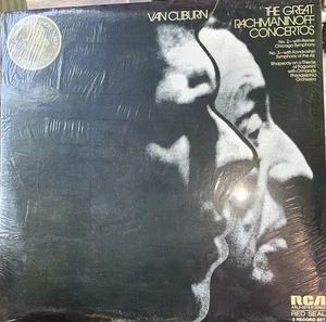 New, Sealed: Van Cliburn, The Great Rachmaninoff Concertoes, 2 LP set - Picture 1 of 3