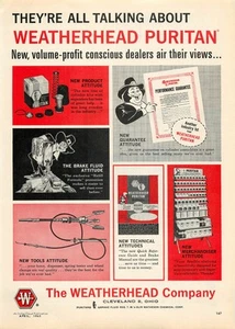 Service Station Magazine Print Ad WEATHERHEAD 1963 Puritan Brake Product Line - Picture 1 of 1