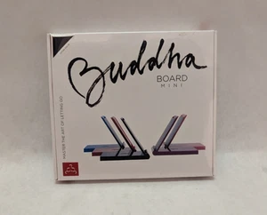 Tavola Buddha sigillata 5" mini tavola nera, pittura ad acqua ispirata allo zen - Foto 1 di 2