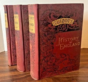 Guizot's History of England - 5 Volumes in 3 - Book Set - 1876 - Picture 1 of 15