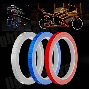 Reflective Tape Safety Self Adhesive Strip Reflector Sticker Decal 1CM x 26FT - Picture 1 of 16
