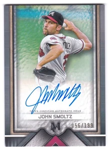 2023 Topps Museum Collezione John Smoltz Auto #AA-JSM Autografi Archivio #/199 - Foto 1 di 2