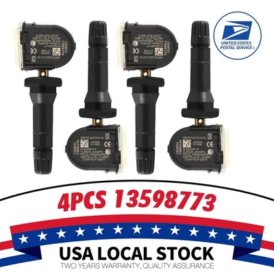 Sensor de presión de neumáticos 4 piezas OEM 13598773 TPMS 433 MHz para Buick LaCrosse 2017-2019 Foto 1 de 4